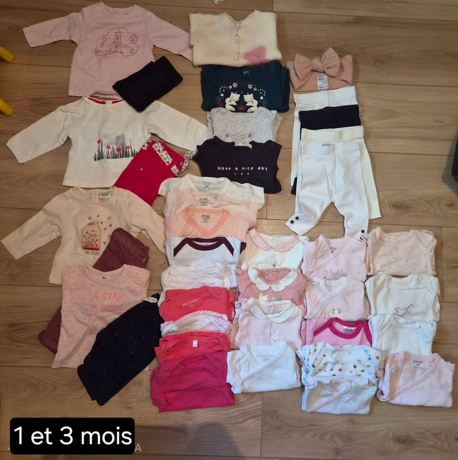 Lot bébé fille 1/3 mois